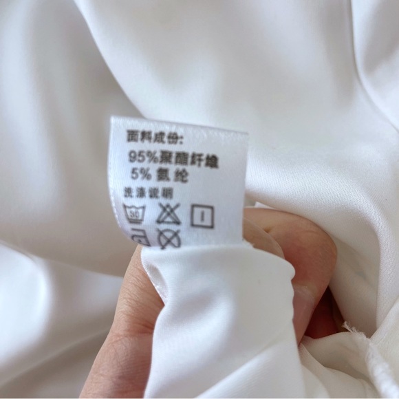 ‼️SOLD‼️ White flowy cowl neck maxi slip dress / night gown - Picture 6 of 7